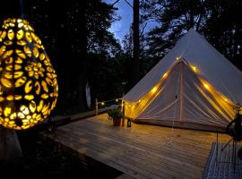 tent delhi a b&b in a luxury glamping style, glampingplads i Mariefred