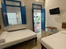 Bleu Downtown, Cama e café (B&B) em Campeche