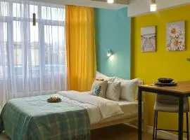 Студия Bayhouse в спальном микрорайоне Жетысу-4 для 2х гостей