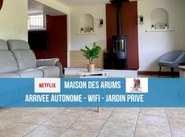 LA MAISON DES ARUMS-WIFi-JARDIN PRIVE-PROPERTY RENTAL NM, puhkemaja sihtkohas Trélissac