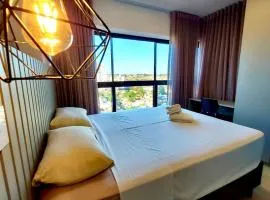 Uma Linda Vista com Quarto Privativo no Ed. Vertigo