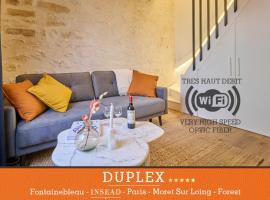 Duplex standing 7min➤Fontainebleau-INSEAD⎮45min➤Paris, ξενοδοχείο με πάρκινγκ σε Veneux-les-Sablons