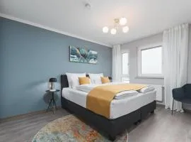 DELUXE APARTMENT 2 Schlafzimmer - Aufzug - kostenlos Parken - Balkon - Messe Flughafen