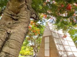 Acogedora caba&ntilde;a ubicada en medio de la naturaleza, campingplads i Punta Cana