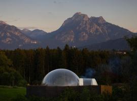 Bubble Tent Füssen im Allgäu, Glampingunterkunft in Füssen