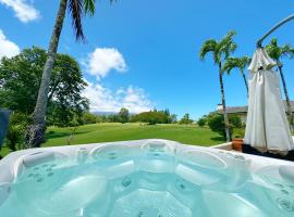 Coral Hale 5br 3ba Luxury Home, AC, Hot Tub and Stunning Views, hotel de luxo em Princeville