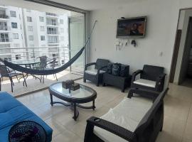 Aqualina Orange Apartamento Piso 6 Vista a Piscina 3 Habitaciones, hotel in Girardot