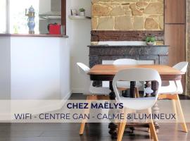 Chez Maëlys ~ Centre Gan - Calme ~ Idéal Famille, apartment sa Gan