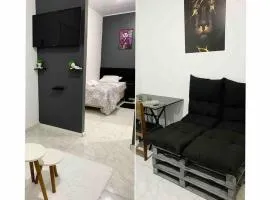 Loft Mobiliado com Cama de Casal e Solteiro