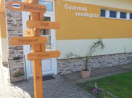 Gyarmati vendégház, hotel en Sirok