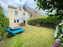 Charming, quiet holiday home on the west coast of the Cotentin、Bréhalの別荘