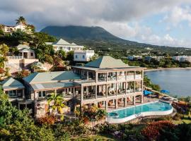 Beautiful 3 story 8,000 sq ft Oceanside Mansion, cottage in Nevis