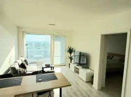 New air-conditioned apartment 5 minutes by walk from the airport with free garage parking