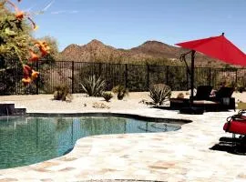 Phoenix Home with heated pool, desert views & hot tub