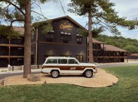 The Ozarker Lodge, hotelli kohteessa Branson lähellä maamerkkiä Branson Mountain Adventure Park