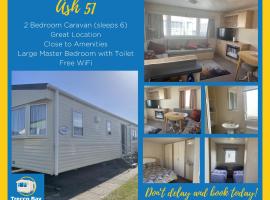 2 Bedroom Caravan - Ash 51, Trecco Bay, hotel barato en Newton
