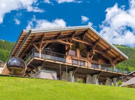 Chalet Familial Le Whymper 5 étoiles SPA Sauna Chatel, хотел в Шател