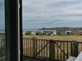 Caravan with sea views on the coast near St Davids