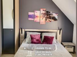 Suite Rêve - SDB WC Privatif - Entrée autonome - Grande TV NETFLIX โรงแรมในกงเปียญ