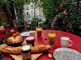 Rooftop garden in Paris, cottage in Paris