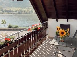 Ferienwohnung Moselflair mit direktem Blick auf die Mosel und Weinberge, goedkoop hotel in Oberfell