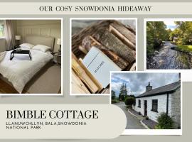 Bimble cottage. The Cosy Snowdonia Hideaway, vila v destinácii Llanuwchllyn