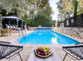 THE HOUSE ROSH PINA - 3BRM WITH POOl, hotel in Rosh Pinna