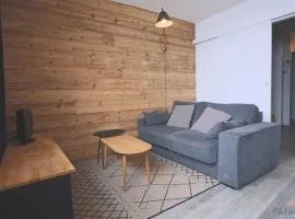 Studio cabine 4/5 pers, balcon expo sud, TV, cuisine équipée, casier à ski - FR-1-457-175