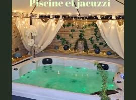 Gîte au cœur des vignes avec piscine et spa – tani hotel w mieście Barbonne-Fayel