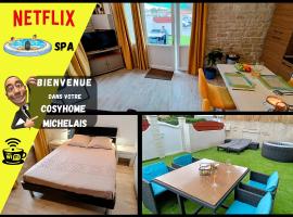 Le Cosyhome Michelais I SPA extérieur & Netflix, hotel com spa em Saint-Michel-le-Cloucq