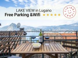 Vista lago Splendida casa a 5 stelle - Lugano Collina, hotelli, jossa on pysäköintimahdollisuus kohteessa Aldesago