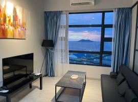 LW Suite at JQ Seaview 2BR High Floor & Wi-Fi, alojamiento en la playa en Kota Kinabalu