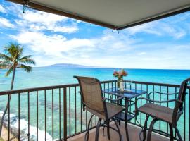 K B M Resorts- HOL-409 Gorgeous 2Bd, ocean-front, wrap around balcony, whale watching, pet-friendly hotel in Kahana