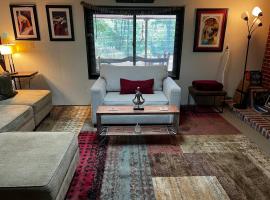 DELIGHTFUL Patio Apartment 9' with Antique Pool Table in SOUTH KC, apartment in Kansas City