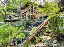 Pisgah Forest Cabin with Mountain and Waterfall Views!