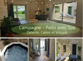 SPA, Patio et Maison privés - Détente à la campagne