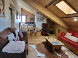 Appartement type chalet montagne avec SPA à 1750m, spa hotel in Égat
