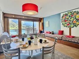 Grand 2 pièces fonctionnel, balcon sud, cœur de station, 6 pers, parking inclus, proche pistes et commerces. - FR-1-411-381