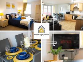Executive 2 Bed Flat in Stockton Heath by Amazing Spaces Relocations Ltd – apartament w mieście Lymm