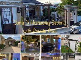 Suria 3 Sepang with private pool, hotel in Sungai Pelik