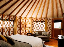 Tuckaseegee @ Sky Ridge Yurts, luxury tent in Bryson City