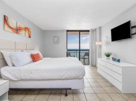 Romantic Oceanfront Studio Escape w Perfect View 1212, sewaan penginapan di Myrtle Beach