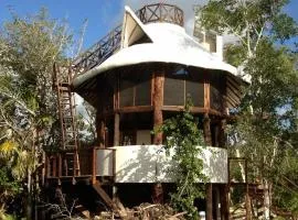 Exotic Eco House in Jungle with Private Cenote