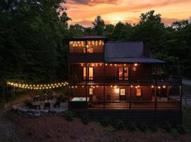 Mountain View Cabin - Hot Tub-Fire Pit-Pool Table, hotel v destinaci Mineral Bluff
