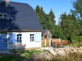 Ferienhaus FERGUNNA direkt am Kammweg mit Sauna, khách sạn sang trọng ở Marienberg