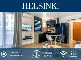 HOMEY HELSINKI - Hyper centre - Proche Genève - Terrasse privée - Wifi & Netflix, séjour au ski à Annemasse