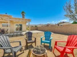 Yucca Valley Home with Fire Pit, Grill and Yard Games!