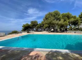 Luminous cocoon with Athena Port pool