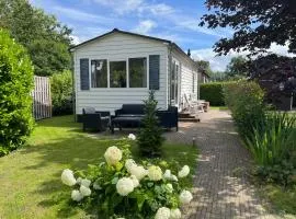 Rustig chalet 4 personen op recreatiepark de Friese Wadden Tzummarum buitenzwembad aanwezig op het park