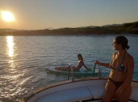 Sleep in the bay on my boat, boat in Porto San Paolo